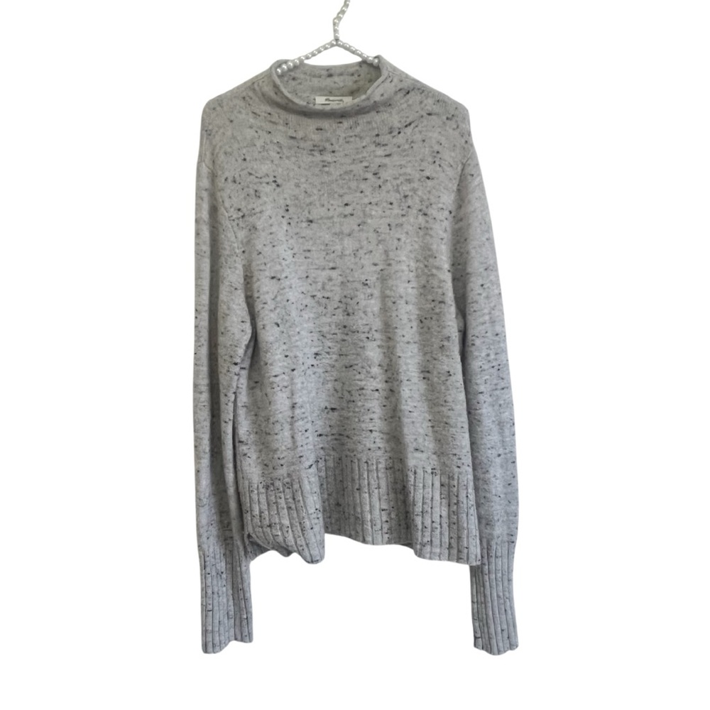 Madewell Women's Heather Gray Mock Neck Long Sleeve Sweater Size XXL